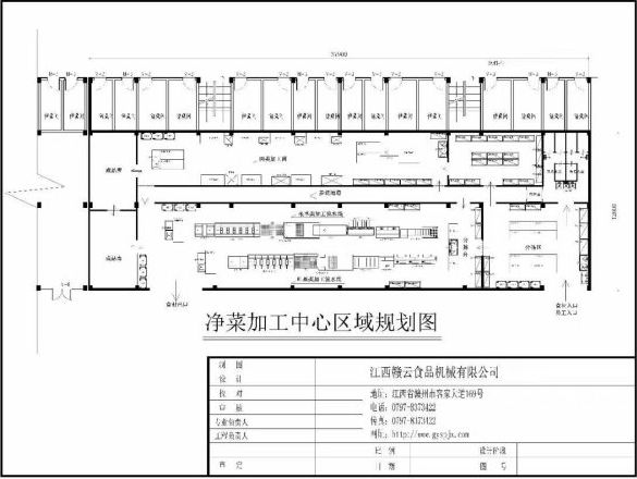 凈菜加工中心區(qū)域方案圖-中央廚房設(shè)計