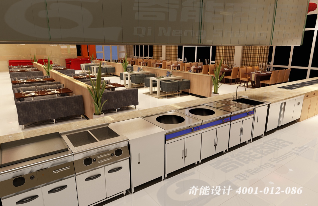 酒店3d廚房設(shè)計(jì)