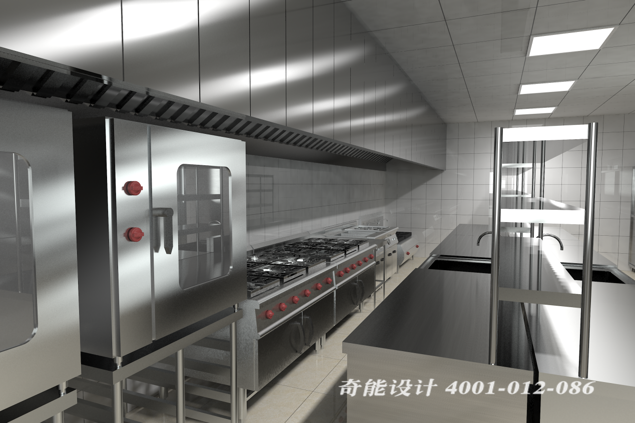 酒店3d廚房設(shè)計(jì)效果圖
