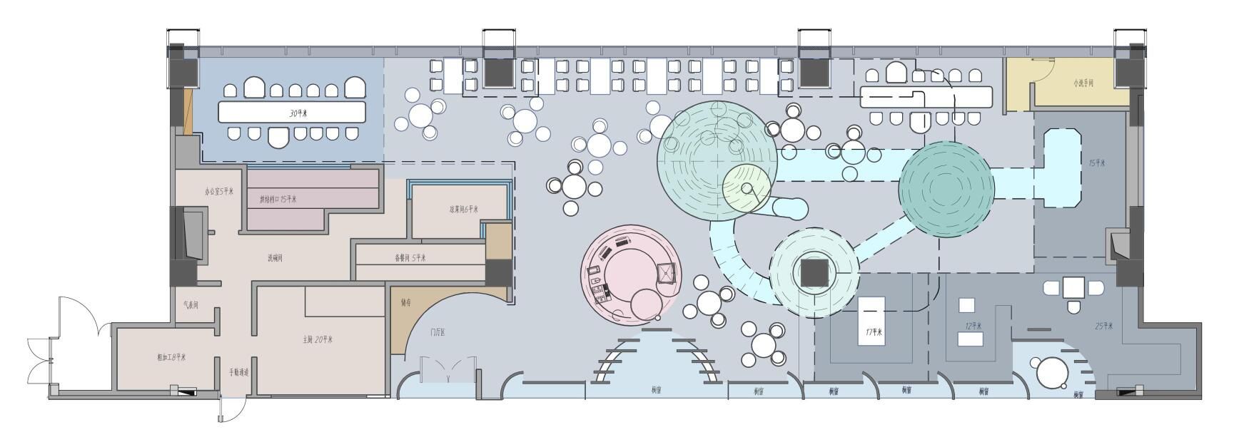 飯店廚房設(shè)計-餐廳與廚房面積占比